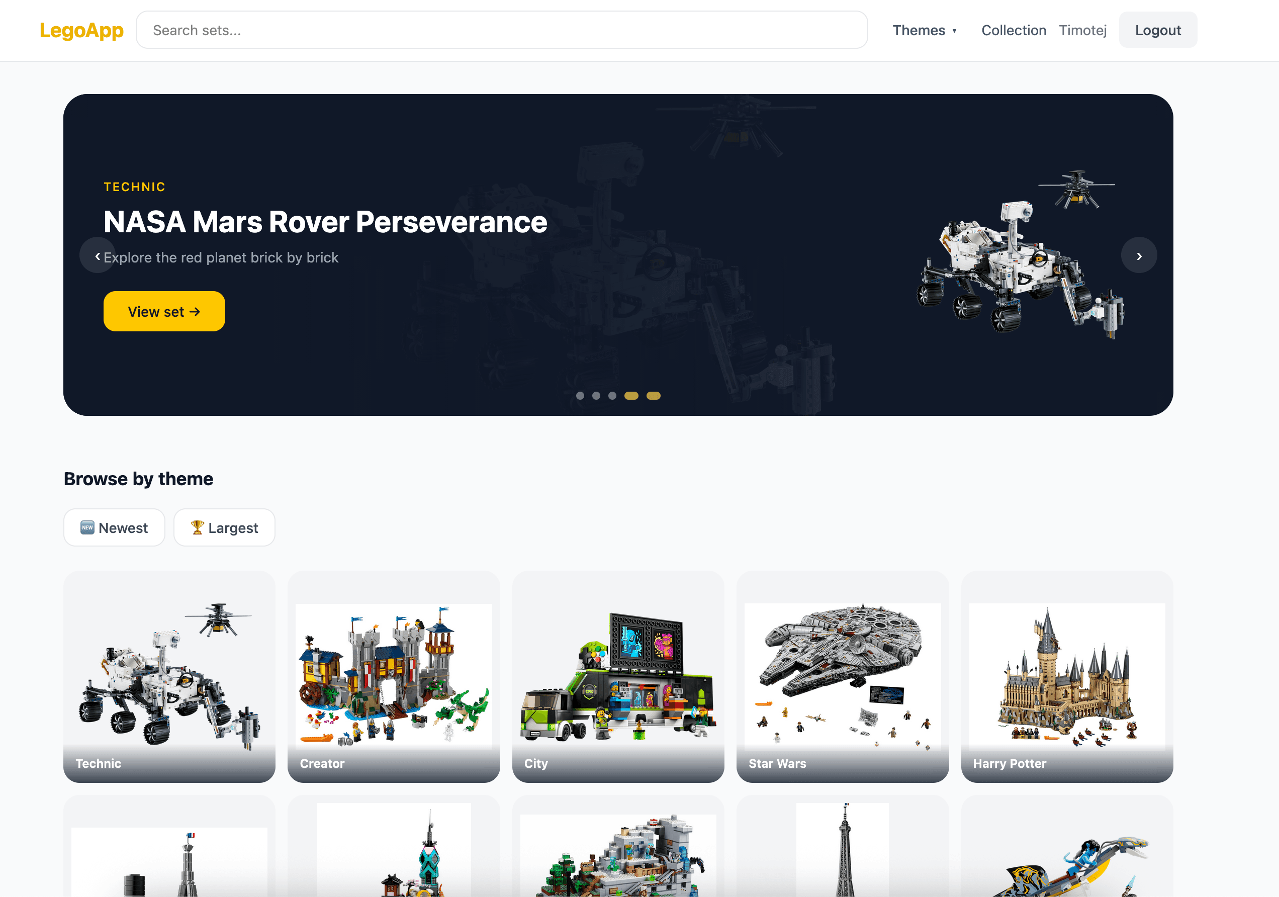 LegoApp — LEGO Set Collection Tracker